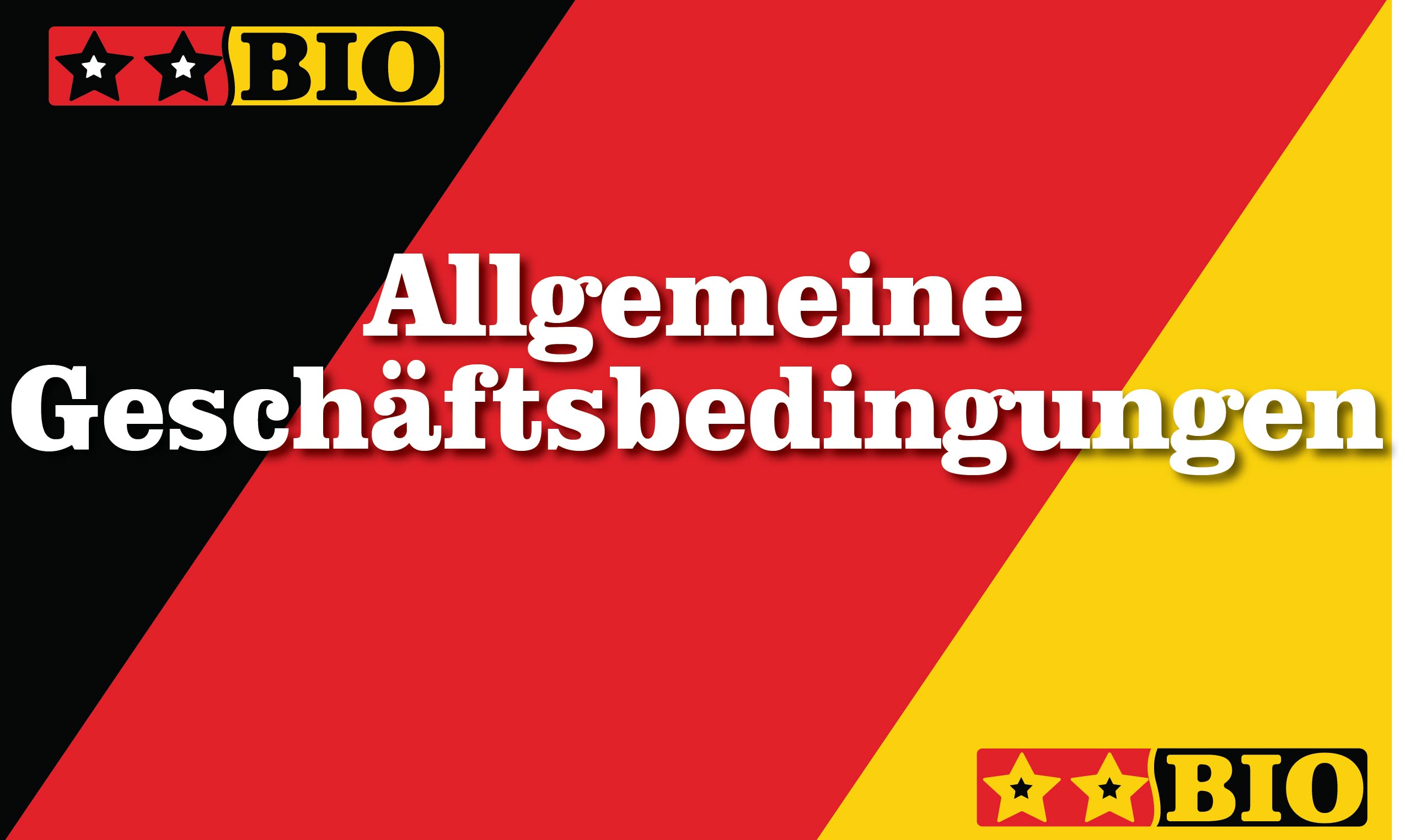 Allgemeine Geschäftsbedingungen