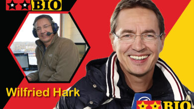 Wilfried Hark Abschied während seines emotionalen Abschieds als Biathlon-Kommentator im deutschen Fernsehen