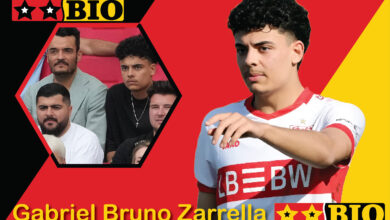 Gabriel Bruno Zarrella beim Training mit der U17-Mannschaft des VfB Stuttgart auf dem Fußballplatz