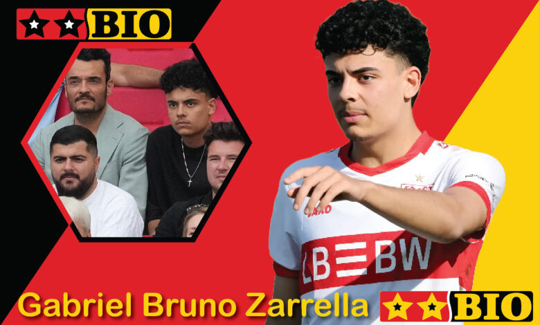 Gabriel Bruno Zarrella beim Training mit der U17-Mannschaft des VfB Stuttgart auf dem Fußballplatz