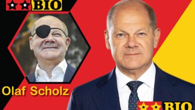 Porträt von Olaf Scholz (2026) als Altkanzler nach der Amtsübergabe an Friedrich Merz, inklusive Details zu Größe und Vermögen.